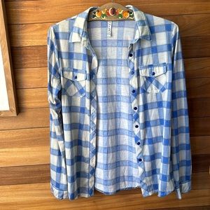 Blue Button Down Flannel